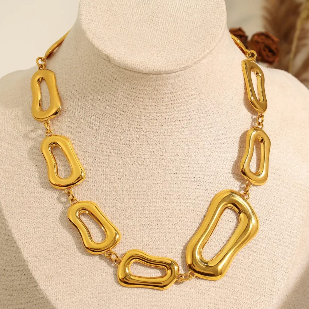 Bold and beautiful for bossy yoy 18kt gold plated jewellery