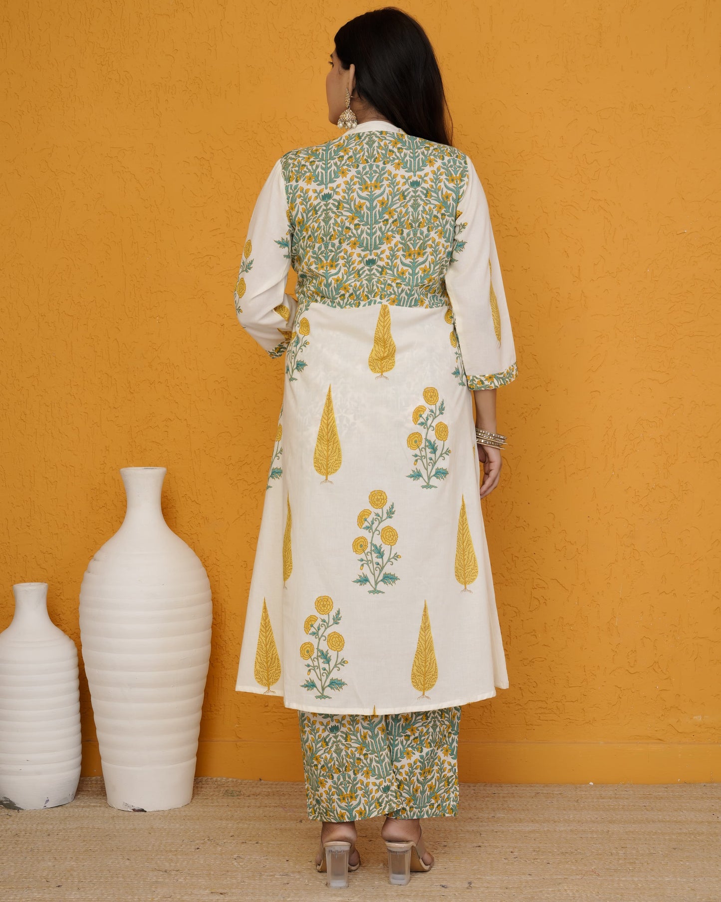 Block print cotton dress
