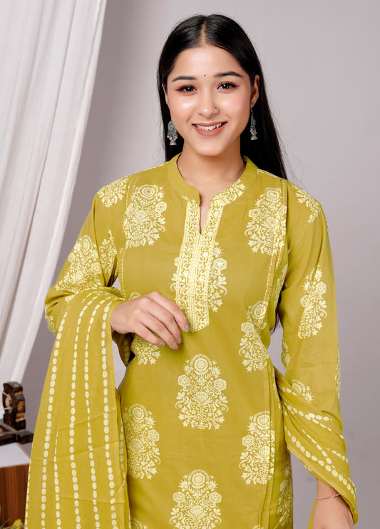 Cotton elegant suit