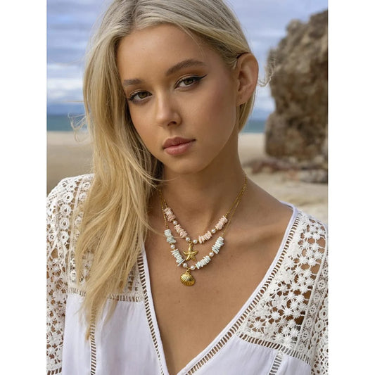 Beach wear neck pieces star and shell